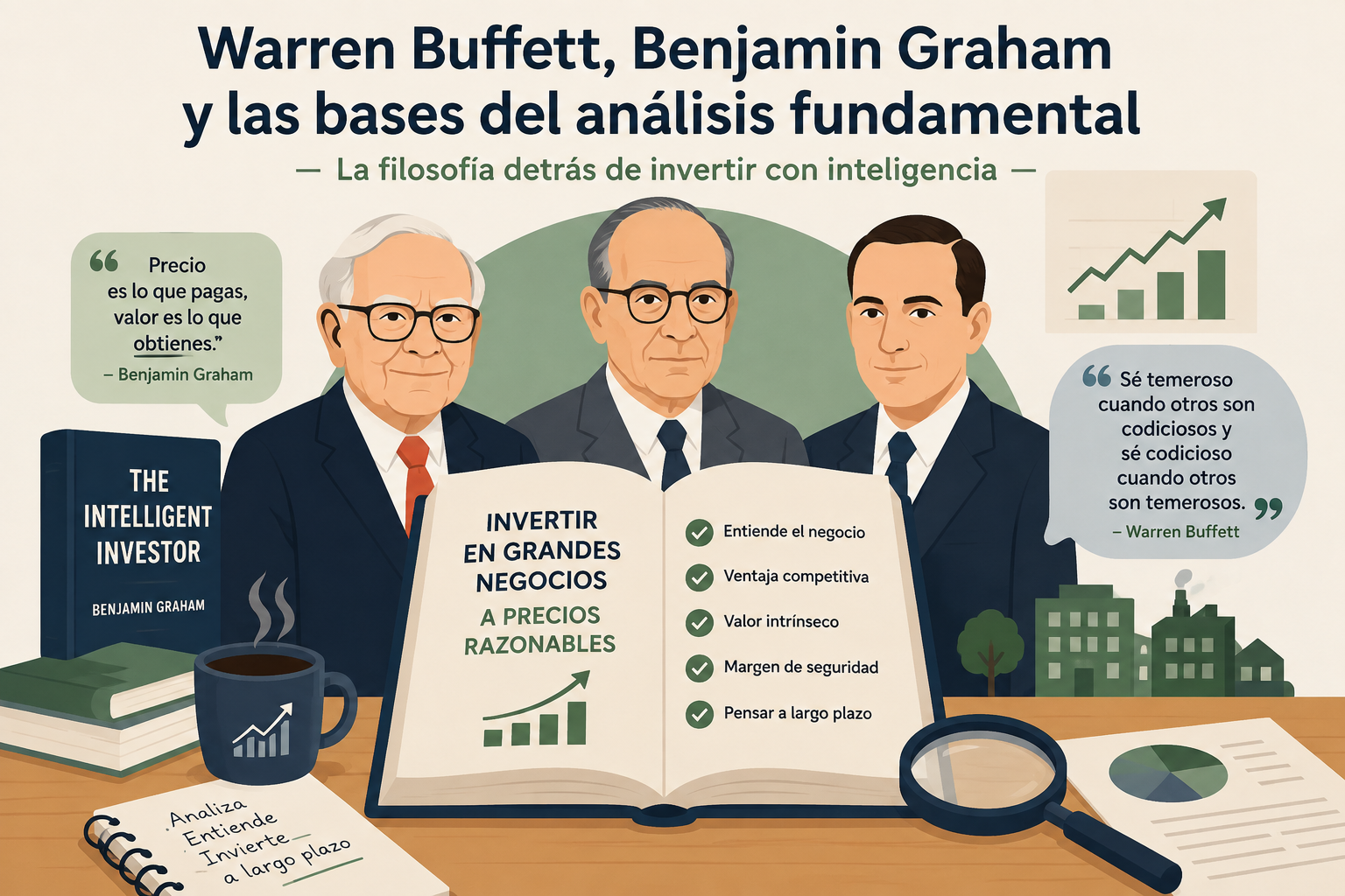 Warren Buffett, Benjamin Graham y las bases del análisis fundamental